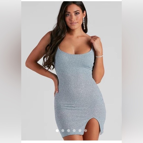 NWT windsor Seafoam blue sparkly dress! Holiday! - Picture 7 of 7